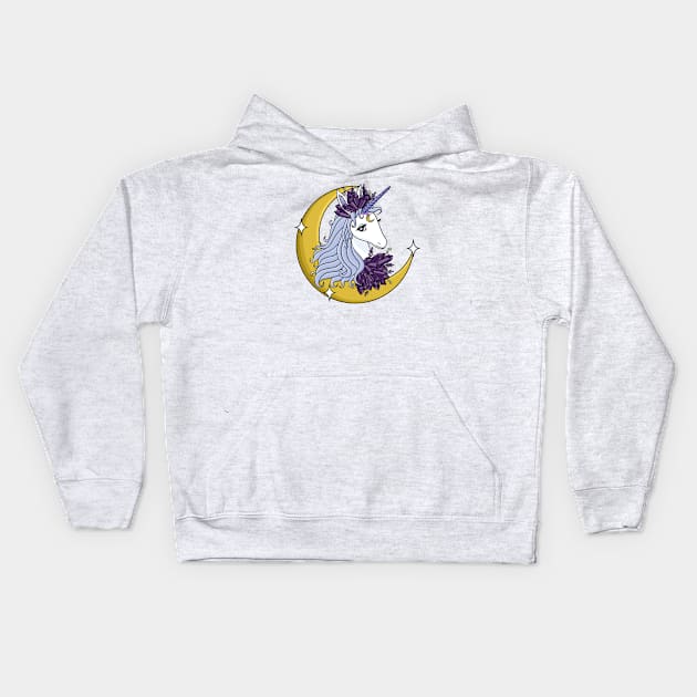 Crystal Unicorn Kids Hoodie by moonstruck crystals